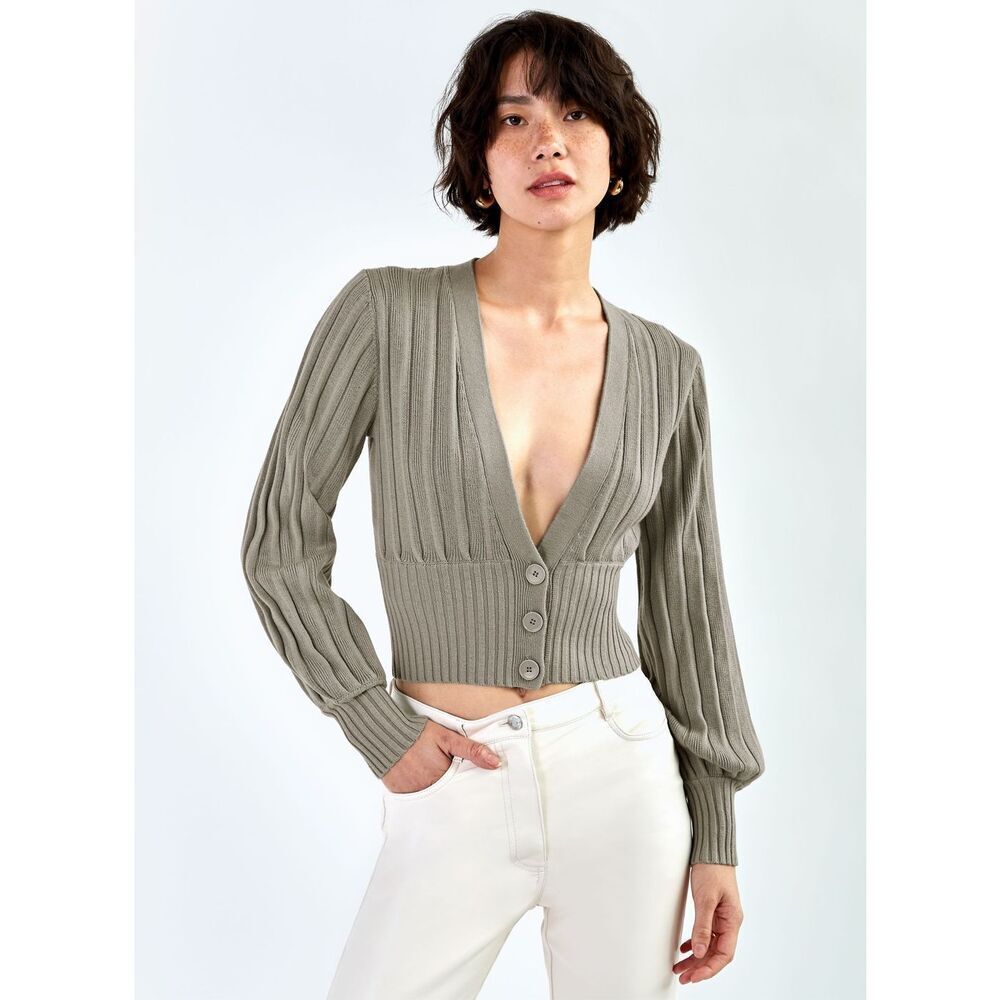 Aritzia Wilfred Merino Wool V-neck Cardigan Size XXS